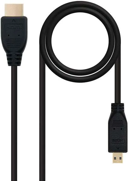 Nanocable Cable Micro Hdmi V1.4 Macho A Hdmi V1.4 Macho 0.80M - Alta Velocidad - Color Negro