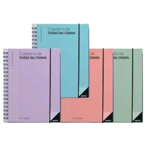 Additio Cuaderno Espiral Doble 256 Páginas PVC Surtidos para Profesorado