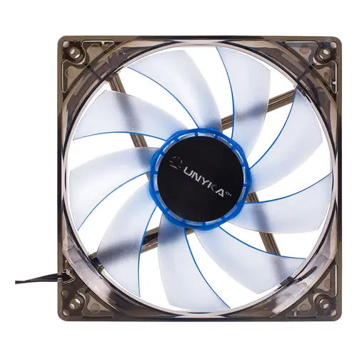 Ventilador Interno Unykach 120Mm Translucido Con Led Blue 9 Aspas