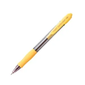 Pilot Bolígrafo Supergrip M Azul Cuerpo Amarillo