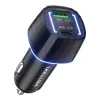 Vention Cargador de Coche 48W USB-C USB-A Power Delivery 3.0 Qualcomm 3.0 Negro