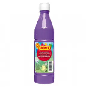Jovi Tempera Paint 500ml Violeta - Base Agua, Alto Poder Cubriente, Secado Rápido