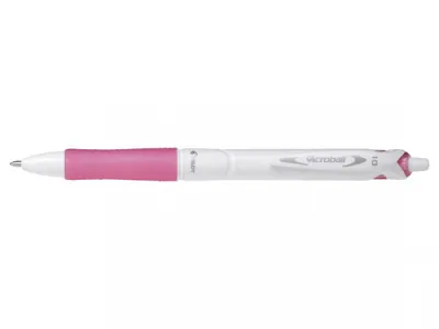 Pilot Boligrafo De Bola Retractil Acroball Purewhite - Recargable - Fabricado Con Plastico Reciclado - Punta Redonda 1Mm - Trazo 0.28Mm - Grip Ergonomico - Color Rosa