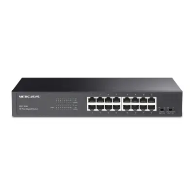 Mercusys MS116GS Switch 16 Puertos Gigabit RJ45 10/100/1000Mbps Plug & Play