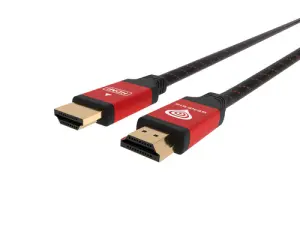 Genesis NKA-0787 Cable HDMI 3 m Tipo A Estándar Negro y Rojo