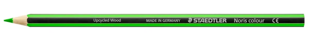 Staedtler Noris Colour 185 Lápiz Hexagonal Verde Claro - Resistencia a la Rotura - Material Wopex