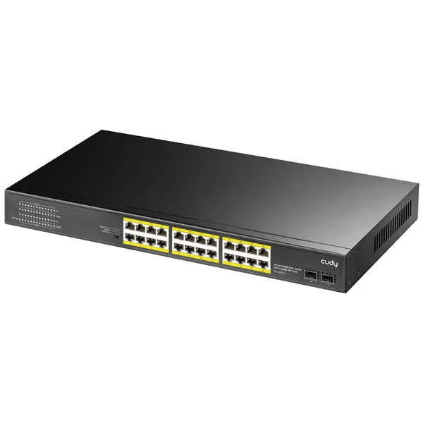 Cudy Gs1028Ps2 Switch Gigabit Poe+ De 24 Puertos Con 2 Puertos Gigabit Sfp
