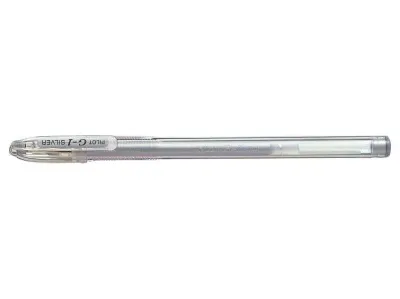 Pilot Boligrafo De Gel G1 - Recargable - Punta De Bola 0.7Mm - Trazo 0.32Mm - Cuerpo Transparente - Color Plata