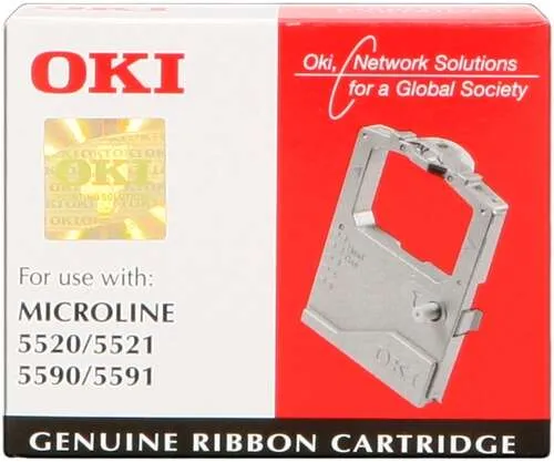 Oki Ml5520/Ml5521/Ml5590/Ml5591 Negra Cinta Matricial Original - 01126301