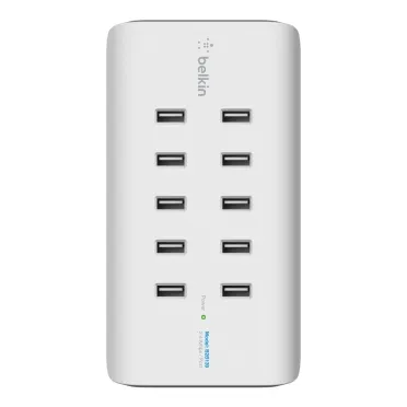 Hub Usb 2.0 Belkin 10 Puertos 2.4Amp Usb Charger