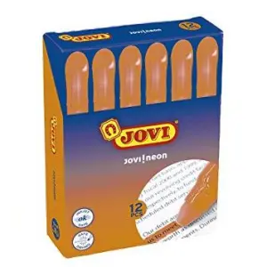 Jovi Marcador Fluorescente Neon De Gel En Stick 140mm Naranja Caja 12 Ud