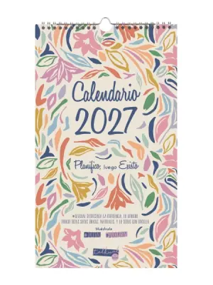 Finocam Calendario de Pared Anual 2027 Mes Vista 210x360mm Espiral Doble