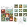 Bismark Pack de 9 Tarjetas de Felicitación Navideña con Adhesivo Trasero