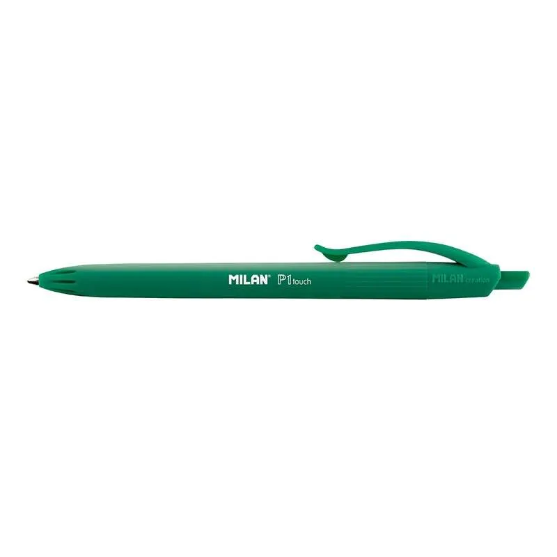 Milan Bolígrafo P1 Touch Verde - Caja Expositora 25 Unidades