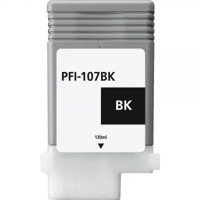 Canon PFI107 Negro Cartucho de Tinta Genérico Reemplazo PFI107BK/6705B001