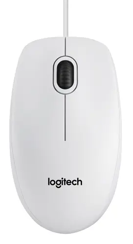Logitech B100 Ratón USB 800dpi - Uso Ambidiestro - Color Blanco