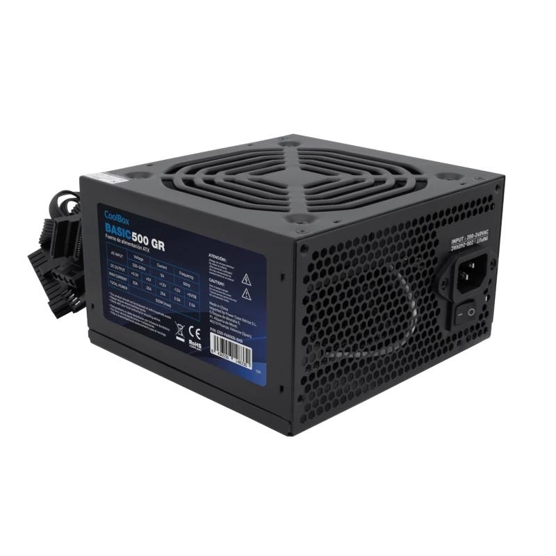 Coolbox Fuente.alim 20+4 Pin Atx Basic 500W