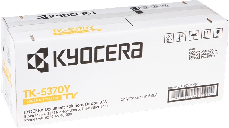 Kyocera Tk5370 Amarillo Cartucho De Toner Original - 1T02Yjanl0/Tk5370Y