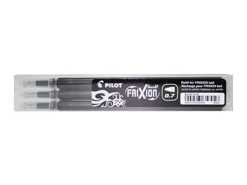 Pilot Recambio Bolígrafo Frixion 0.7 Negro Pack 3 Ud - Pilot