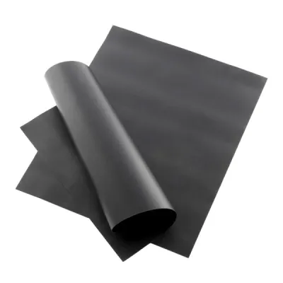 InnovaGoods Pack de 2 Esterillas Reutilizables para Horno y Barbacoa 40x33cm Negro