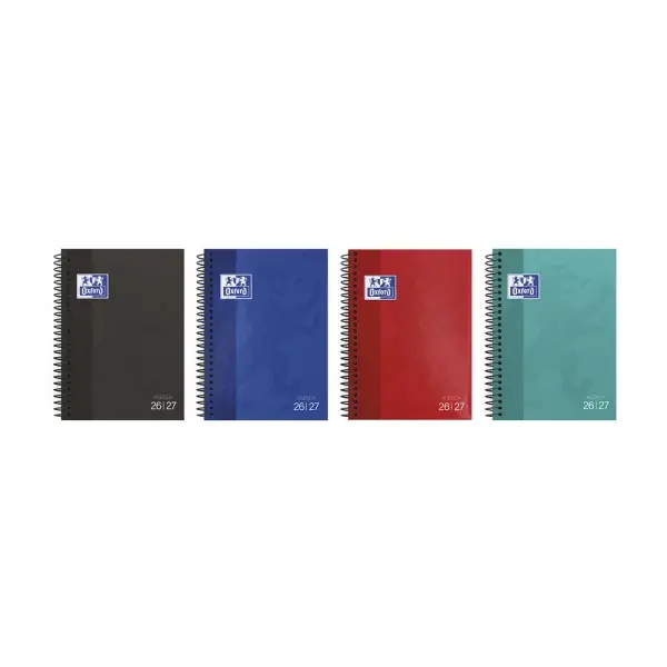 Oxford Agenda Escolar Espiral Tapa Extradura Formato Octavo Semana Vista Colores Surtidos