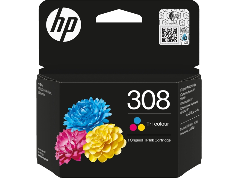 Hp 308 Color Cartucho De Tinta Original - 7Fp2Ue