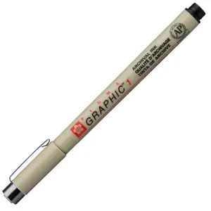 Talens Pigma Graphic 1 Rotulador 1.0mm Negro
