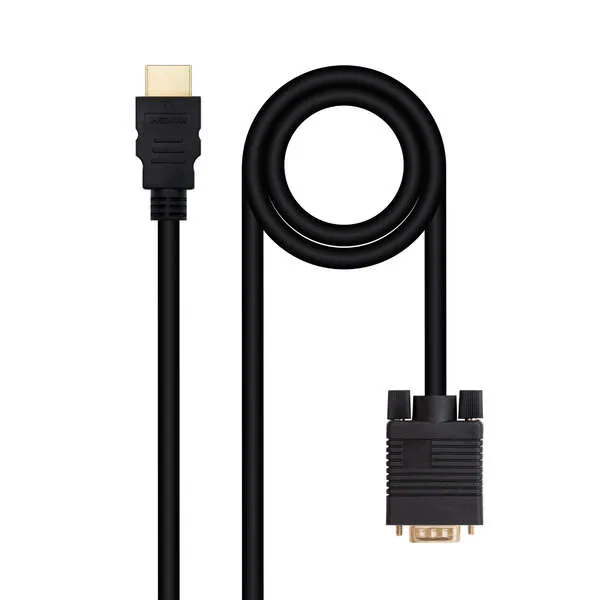 Nanocable Cable Conversor Hdmi A Vga, Hdmi/M-Vga/M 1.8M - Color Negro