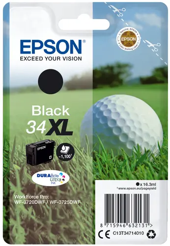 Epson T3471 (34Xl) Negro Cartucho De Tinta Original - C13T34714010