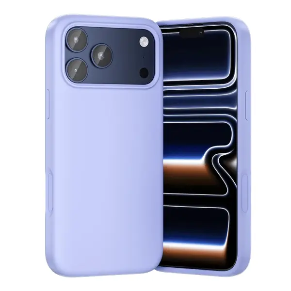 Vention Funda De Silicona Para Iphone 17 Pro - Anillo Magnetico Magsafe - Compatible Con Carga Inalambrica - Color Purpura