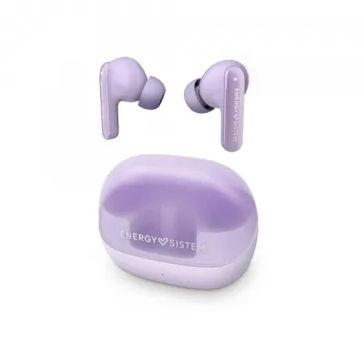 Energy Sistem Auriculares ANC Bluetooth 5.4, 25h Autonomía, IPX4, Materiales Reciclados, Morado