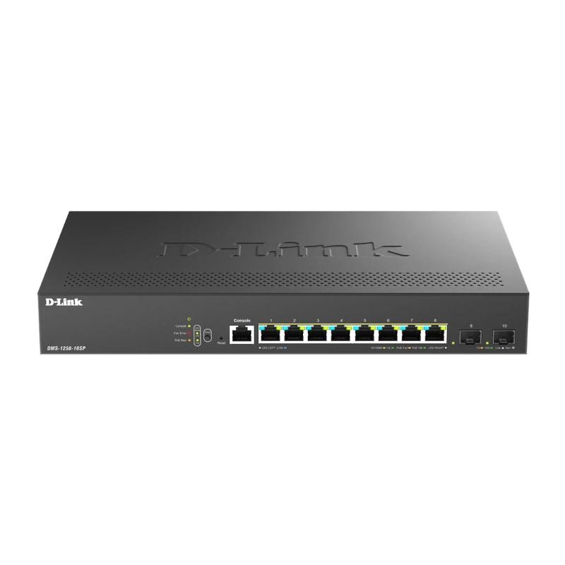 D-Link Dms-1250-10Sp/E Switch 8Xmg 2Xsfp+ L2 Poe