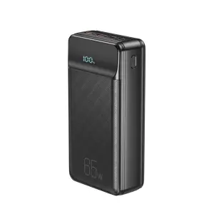 XO PR201 Powerbank 30000mAh - Entrada USB-C y Lightning - Salida USB-A y USB-C - 65W - Pantalla LCD - Color Negro