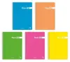 Pacsa Cuaderno Fluorpac 80H Folio 90g 4x4mm Tapas PP Pack 5 Unidades Colores Surtidos