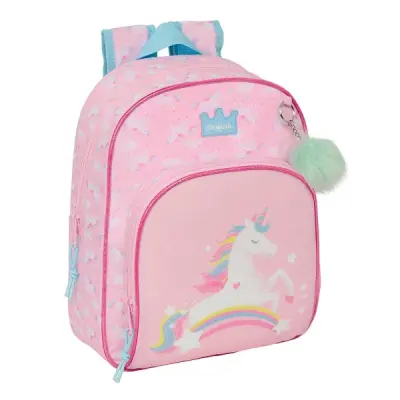 Safta Glowlab Kids Mochila Infantil Rosa - Adaptable a Carro - 9.5L - 280x100x340mm