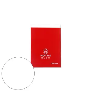 LOAN Talonario Bloc de Notas Doceavo Blanco - Papelería de Calidad