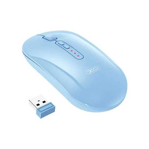 Xo M13 Raton Inalambrico - Bluetooth Y Rf 2.4Ghz - 1600Dpi - Color Azul