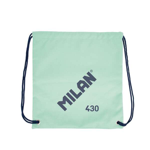 Milan Serie 1918 Bolsa/Mochila De Tiras Grande - Tejido 'Ripstop' Ligero Y Resistente - Medidas 34X42X0.7Cm - Color Verde