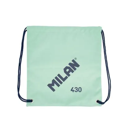 Milan Bolsa/Mochila Grande de Tiras - Tejido Ripstop Ligero - 34x42x0.7cm - Verde