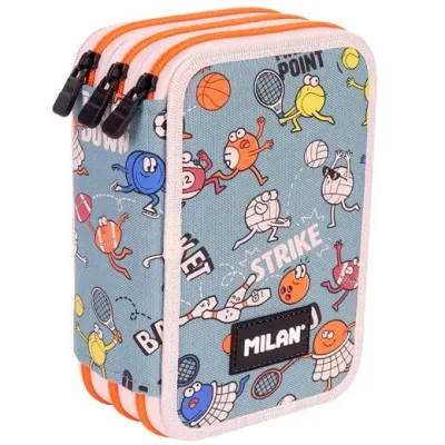 Milan Plumier 3 Pisos Con Contenido Serie Especial Sports