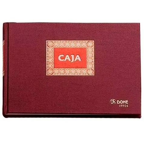 Dohe Libro Caja De Contabilidad 100H Numeradas Cuarto Apaisado