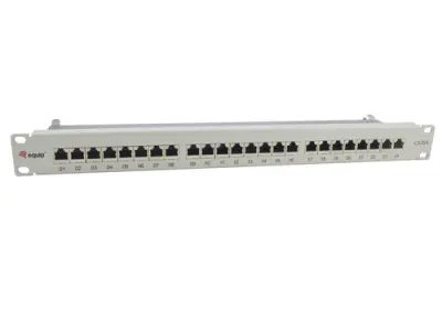 EQUIP Patch Panel 24 Puertos Categoría 6A Apantallado Color Gris Claro