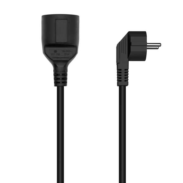 Aisens Cable Alargador De Alimentacion Schuko - Cee7/M-Cee7/H - 3.0M - Color Negro