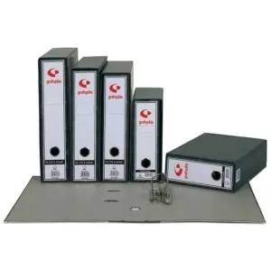 Grafoplás Estuche Archivador Ecoclassic A4 Cartón Forrado Papel 2mm Gris Plomo