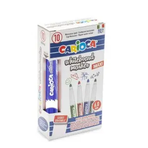 Carioca Maxi Rotulador para Pizarra Blanca Azul - Punta de Ø 6mm - Tapa con Clip