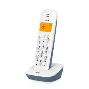 SPC Air Teléfono Fijo Inalámbrico con Pantalla Retroiluminada y Identificación de Llamadas - Color Azul
