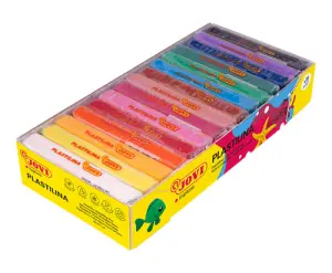 Jovi Expositor 15 Pastillas Plastilina 150gr - Muy Moldeable - Sin Gluten - Colores Surtidos