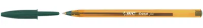 Bic Cristal Original Fine Boligrafo De Bola - Punta Redonda De 0.8Mm - Trazo De 0.30Mm - Tinta Con Base De Aceite - Translucido - Color Verde