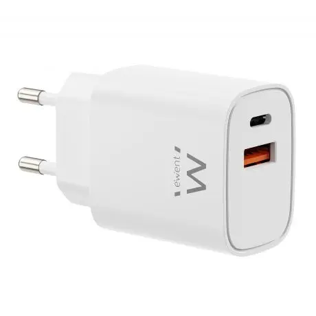 Ewent EW1326 Cargador Universal Blanco AC Carga Rápida para Dispositivos Móviles