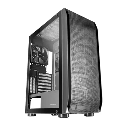 Mars Gaming MC-PRO2 XXL E-ATX Caja Negra con Cristal Templado y 5 Ventiladores